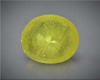 Natural Heated & Treated Yellow Sapphire Certified 3.81 carats -96553 